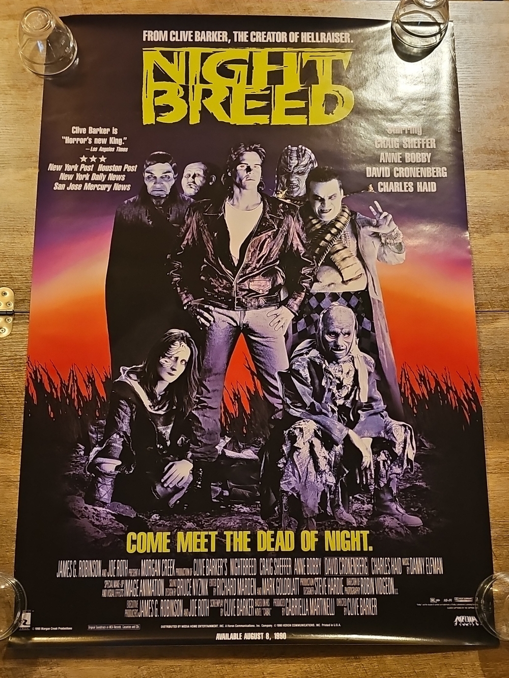 Vintage NIGHTBREED 1990 Home Video Promo Poster